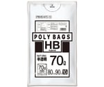 ポリバックHB 70L 0.017mm 半透明 10P 50冊　PBHB-N70-10