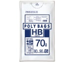 ポリバッグHB 70L 0.025mm 半透明 10P 40冊　PBHB-N70A-10