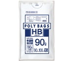 ポリバッグHB 90L 0.025mm 半透明 10P 30冊　PBHB-N90A-10