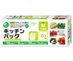 プラスプラスキッチンパックマチ付 M 半透明 80枚×80冊入　PP-KP-M