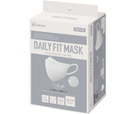 DAILY FIT MASK 立体 ふつう 30枚入 ホワイト　RK-F30SW