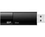 USBメモリ 32GB USB2.0 スライド式 ブラック　SP032GBUF2U05V1K