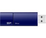 USBメモリ 64GB USB2.0 スライド式 ネイビー　SP064GBUF2U05V1D