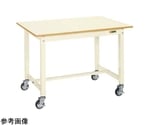中量作業台（KTタイプ 耐荷重300kg メラミン天板 H825 キャスター付）W1200×D750×H825mm アイボリー　KT-493BI
