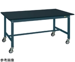 中量作業台（KTタイプ 耐荷重300kg 特殊アクリル系樹脂天板 H830 キャスター付）W1800×D750×H830mm　KT-693CHCBD