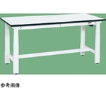 電動昇降作業台（重量タイプ 耐荷重250kg メラミン天板 H630～1280）W1200×D750×H630～1280mm ホワイト　DKN-127MW