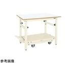 軽量ペダル昇降移動式作業台（TKK 耐荷重300kg サカエリューム天板 H740～1040）W1800×D750×H740～1040mm　TKK-187FPDIV