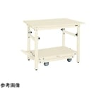 軽量ペダル昇降移動式作業台（TKK 耐荷重300kg スチール天板 H740～1040）W1800×D750×H740～1040mm　TKK-187SPDI