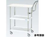 CSパールワゴン（軽量取手ハイタイプ ナイロンウレタン車 天板付）W750×D500×H760mm パールホワイト　CSP-7572LVHTNUW
