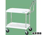 CSパールワゴン（中量取手ハイタイプ サイレントエラストマー車 H600 2段）W600×D400×H600mm パールホワイト　CSP-6062HTSEW