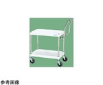 CSパールワゴン（中量取手ハイタイプ サイレントエラストマー車 H600 2段）W750×D500×H600mm パールホワイト　CSP-7562HTSEW