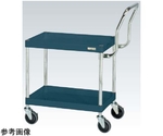 CSパールワゴン（中量取手ハイタイプ ナイロンウレタン車 H600 2段）W750×D500×H600mm ダークグレー　CSP-7562HTNUD