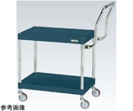 CSパールワゴン（軽量取手ハイタイプ ナイロンウレタン車 H600 2段）W750×D500×H600mm ダークグレー　CSP-7562LHTNUD