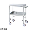 ステンレスCSパールワゴン（高さ調整タイプ ナイロンウレタン車 H725～975）W600×D450×H725～975mm　TCSP4-6472NU
