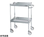 ステンレスCSパールワゴン（SUS304 ナイロンウレタン車 パンチング仕様）W600×D400×H880mm 質量 11kg　CSP3-6082PNU