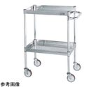 ステンレスCSパールワゴン（SUS304 ナイロンウレタン車 パンチング仕様）W600×D400×H880mm 質量 11kg　CSP3-6082PSNU