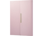 iPad 第9/8/7世代/iPad 10.2 2019年モデル用フラップケース ソフトレザー ＆me Apple Pencil収納 ミラー付 アッシュピンク