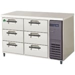 ノンフロン 3段ドロワーテーブル冷蔵庫（ユニット右側）270L　LDW-120RX-R