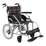 取扱を終了した商品です］車いす （介助式／アルミ製／背折れタイプ