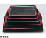 尺6 新木目会席盆 黒SL　11009565