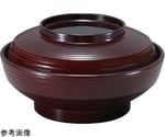 耐熱5.3寸 平蓋物 溜 内黒　12025455