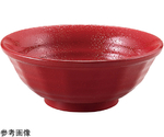 18cm 超耐熱ラーメン鉢 紅赤クリヤータタキ　40421860