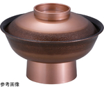 7.0寸 飛龍椀 絞り墨入れ銅内黒　33503380
