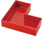 A 138×138L型箱（玉手重用）赤（二度塗）　15054860