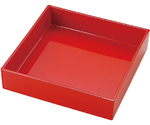 A 138×138 正角箱（玉手重用）赤（二度塗）　41320420