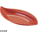 耐熱大葉鉢（大）オール柿朱　51019450
