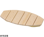 木製9寸 荒彫笹舟盛器用目皿白木　55006800