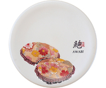 A150寿司皿 ホワイトパール アワビ　50260180