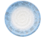 A）150渦巻き皿 アクアブルー 銀雲　13000175