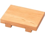 木製回転寿司皿用長角付台（スベリ止付）　12030440