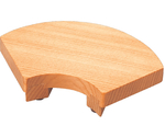 木製回転寿司皿用扇面付台（スベリ止付）　12030450