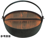 16cm 民芸みやま鍋 内面茶ホーロー　51038680