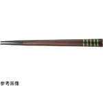 PBT21cm 五角箸 緑七宝ライン　90031763