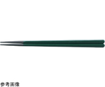 PBT20.5cm 六角木目箸 緑　90031192