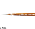 PBT24.0cm 六角一刀彫箸 春慶　30010620