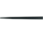 G-PET 21cm チェック四角箸 黒OM　90043610
