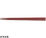 SPS 22.2cm 新六角木目箸 茶OM　90023148