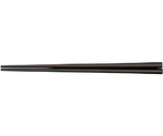 木製耐熱 23cm 六角箸 墨味　90023027