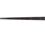 木製耐熱 23cm 八角箸 墨味　90042830