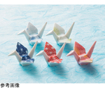[陶]平型折鶴箸置 白 薄青刺子　90043710