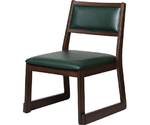 都高座椅子（レザー・濃緑）　11000105