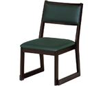スリム都高座椅子 濃緑（レザー）　14020310