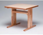 テーブルH700乾漆＆4柄板脚型 750×750　11003350