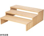 木製コの字什器 650×H215 白木　80113380