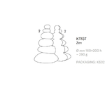 3Dチョコレートモールド クリスマス ゼン（Zen Tree） 1セット(2個入)　KT137