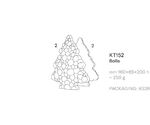 3Dチョコレートモールド クリスマス Bolla Tree 1セット(2個入)　KT152